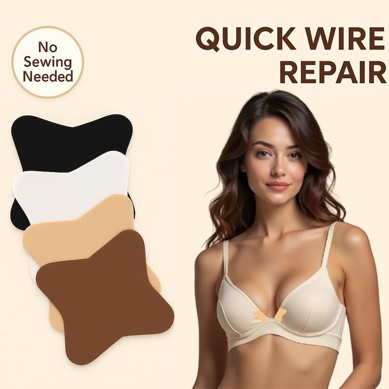 DKUUPEX Bra Repair Kit – Bra Patch Set for Underwire Fix – Self-Adhesive Fabric Stickers for Daily Bra Touch-Up – Neutral Shades for Color Matching - Image 5